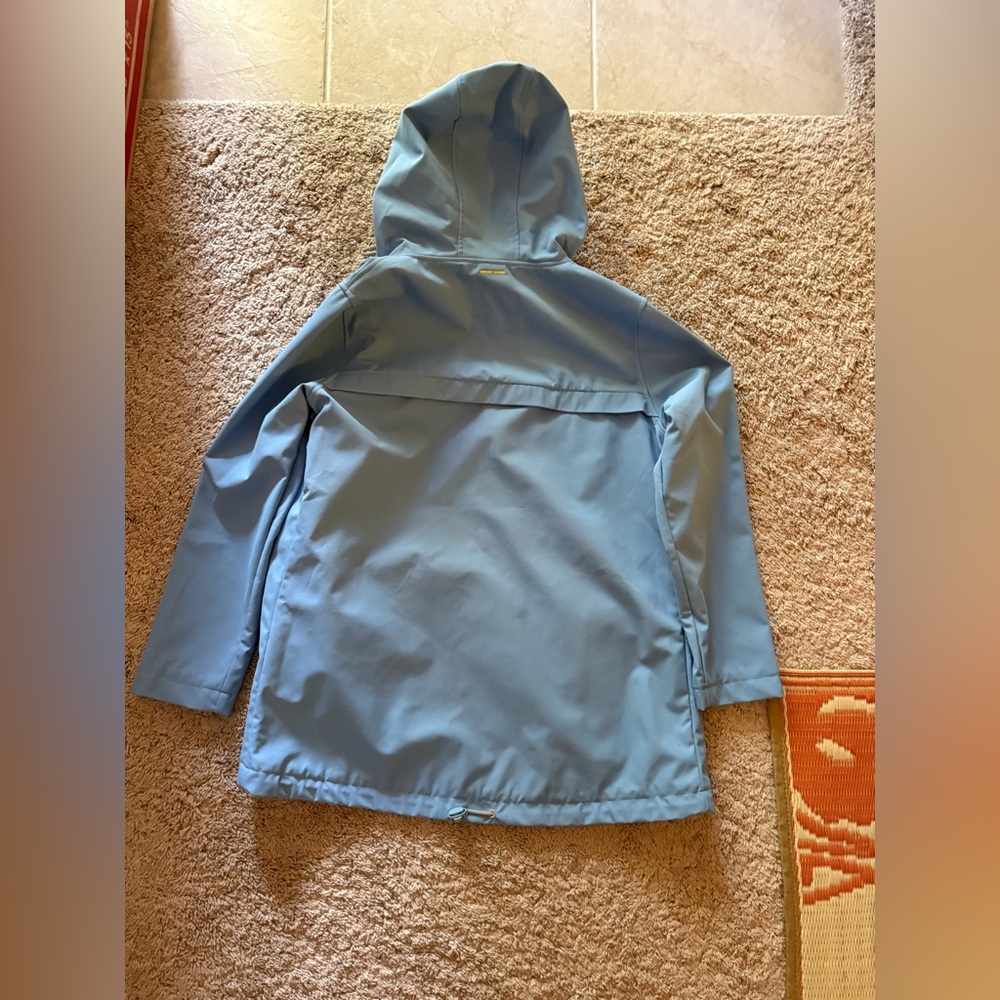 Light Blue Hooded Rain Jacket - Picture 6 of 6